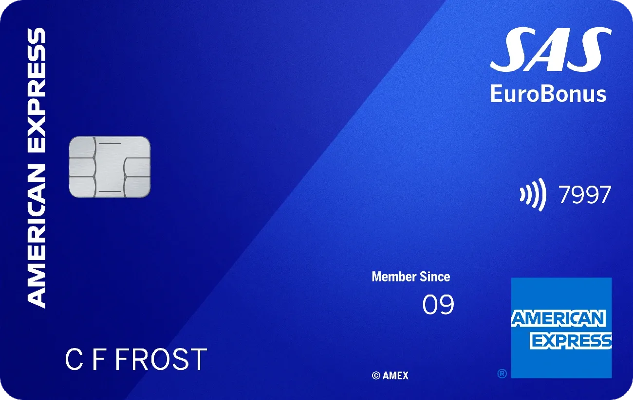 SAS EuroBonus American Express kort
