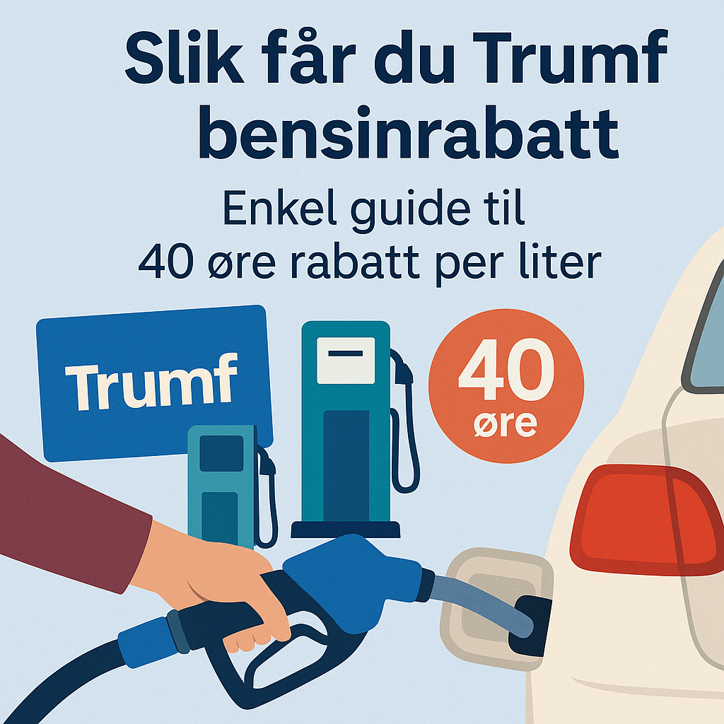 Slik får du Trumf bensinrabatt: Enkel guide til 40 øre rabatt per liter