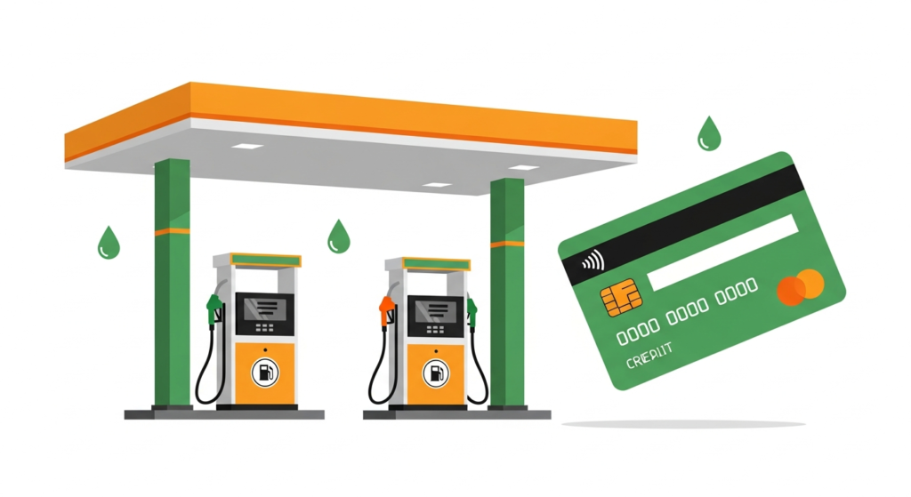 Kredittkort med drivstoffrabatt 2026 — Spar på bensin og diesel
