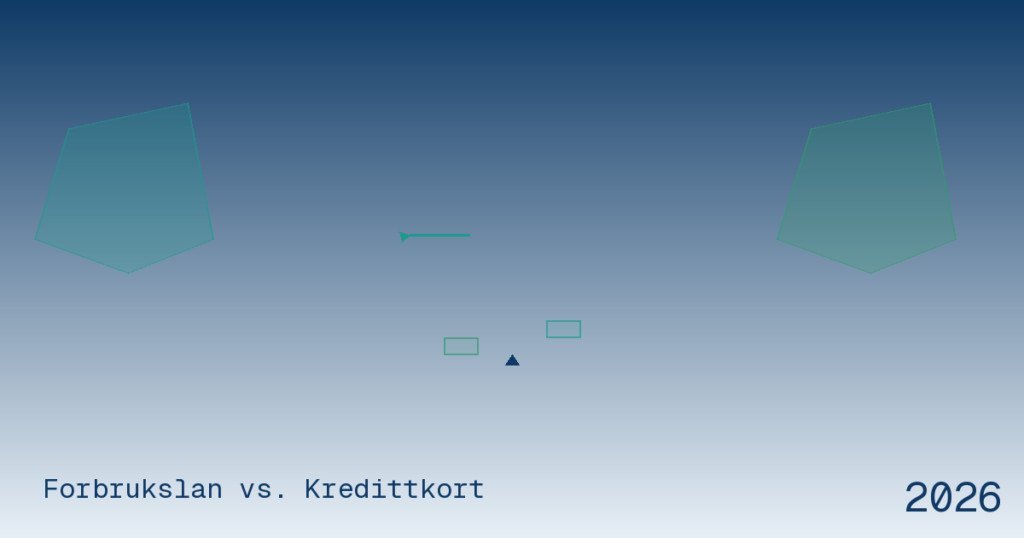 Kredittkort eller forbrukslån – hva velger nordmenn i 2026?
