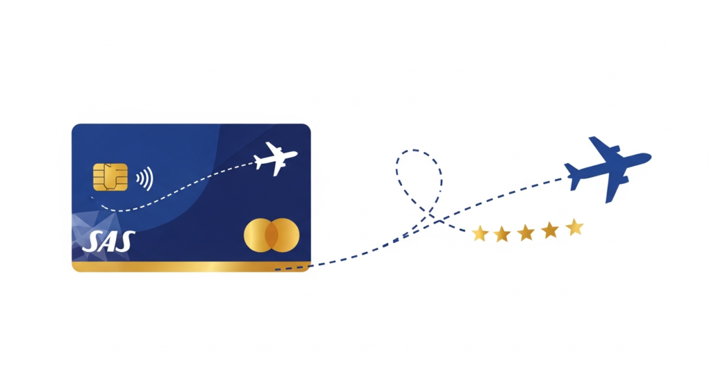 SAS EuroBonus kredittkort 2026 – Tjen flypoeng på alle kjøp