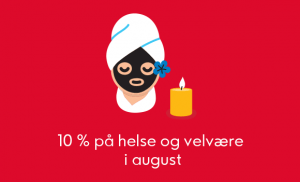 Med Ikano VISA får du 10% rabatt på helse og velvære i august 2019